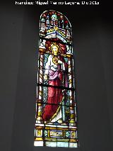 Capilla del Seminario. Vidriera Sagrado Corazón de Jesús